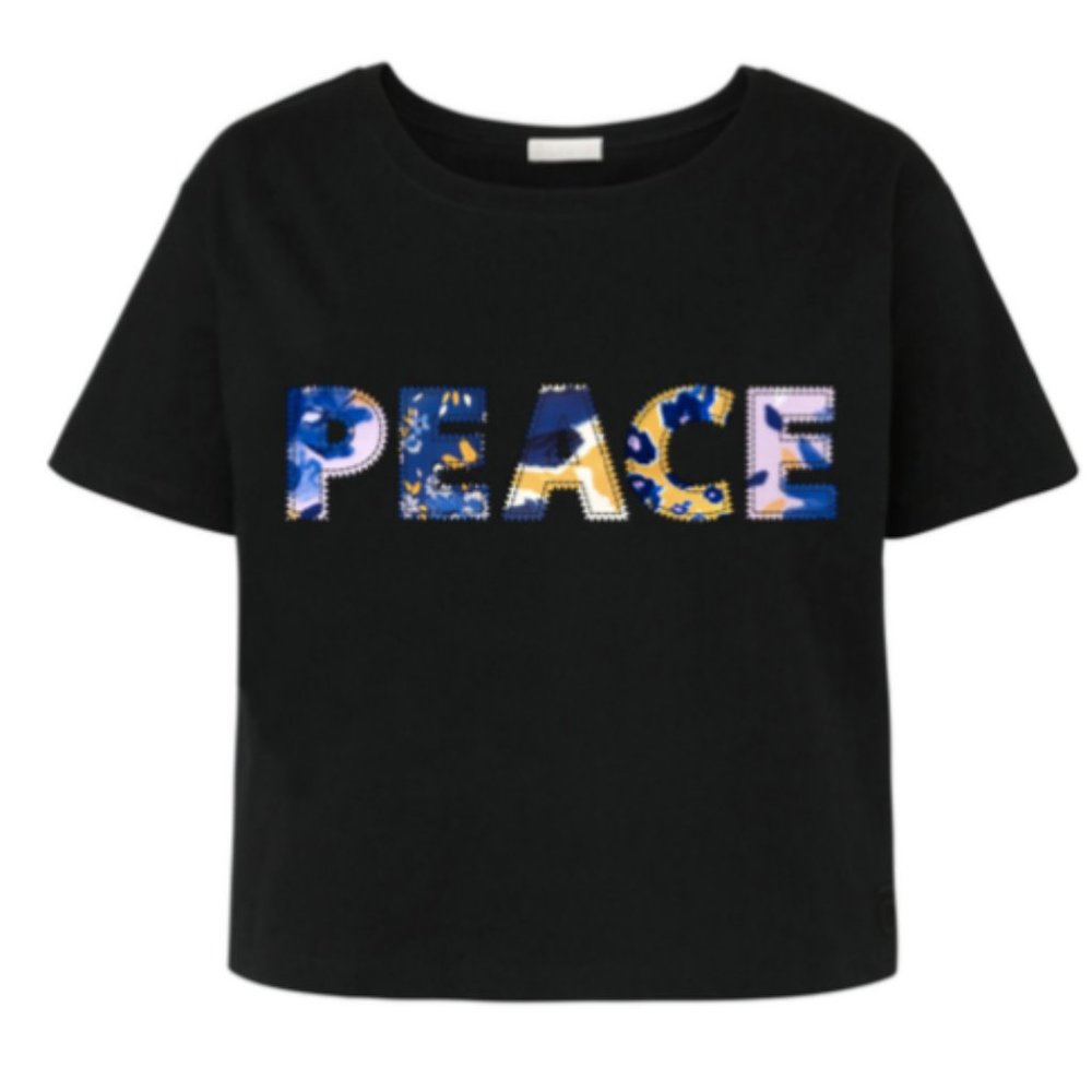 Peace Tee in Black by Alivia